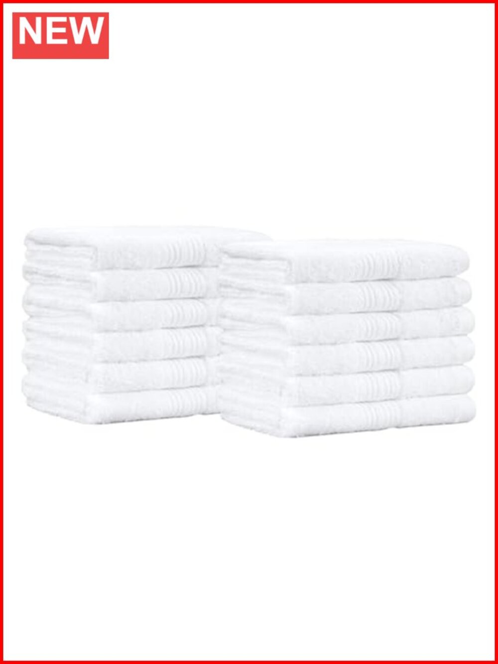 Cotton Washcloths Soft Absorbent Machine Washable 12x12 Bathroom 12-Pack